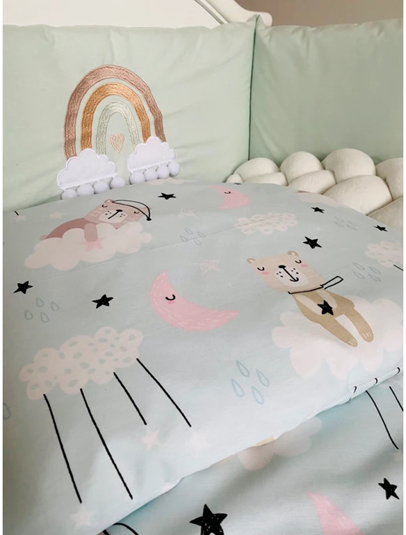 Постільний комплект 7 ел Twins Fluffy Puffy 4076-TFP-14, mint
